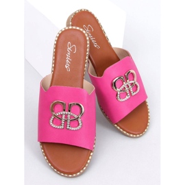 Șlapi damă Lafite Fuchsia Peach roz 1