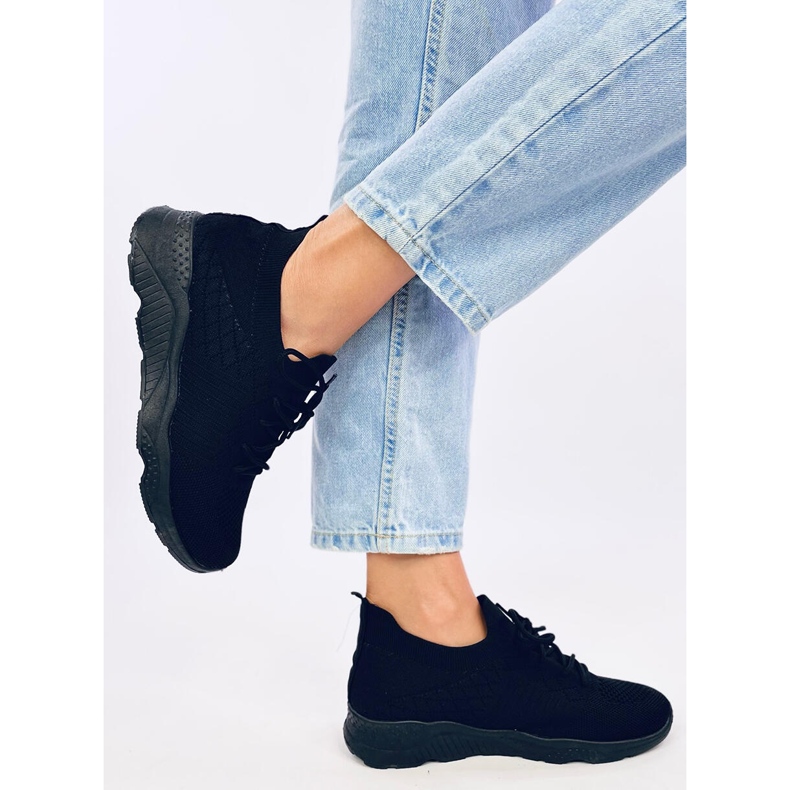 Pantofi sport cu șosete Tutto Allblack negru 2 Pantofi sport cu șosete Tutto Allblack negru 2