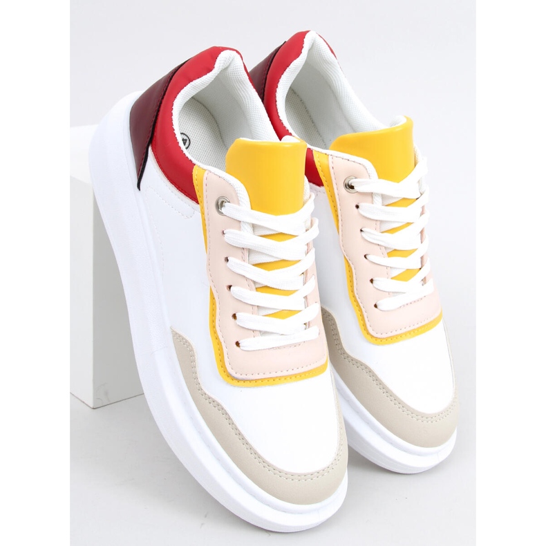 Pantofi sport dama Dora Burgundy/Alb 1