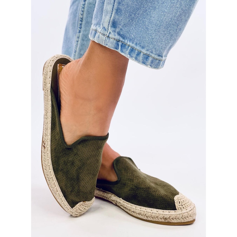 Espadrile Carmen Green papuci dama verde 2