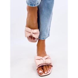 Papuci Mili Pink cu fundita roz 1