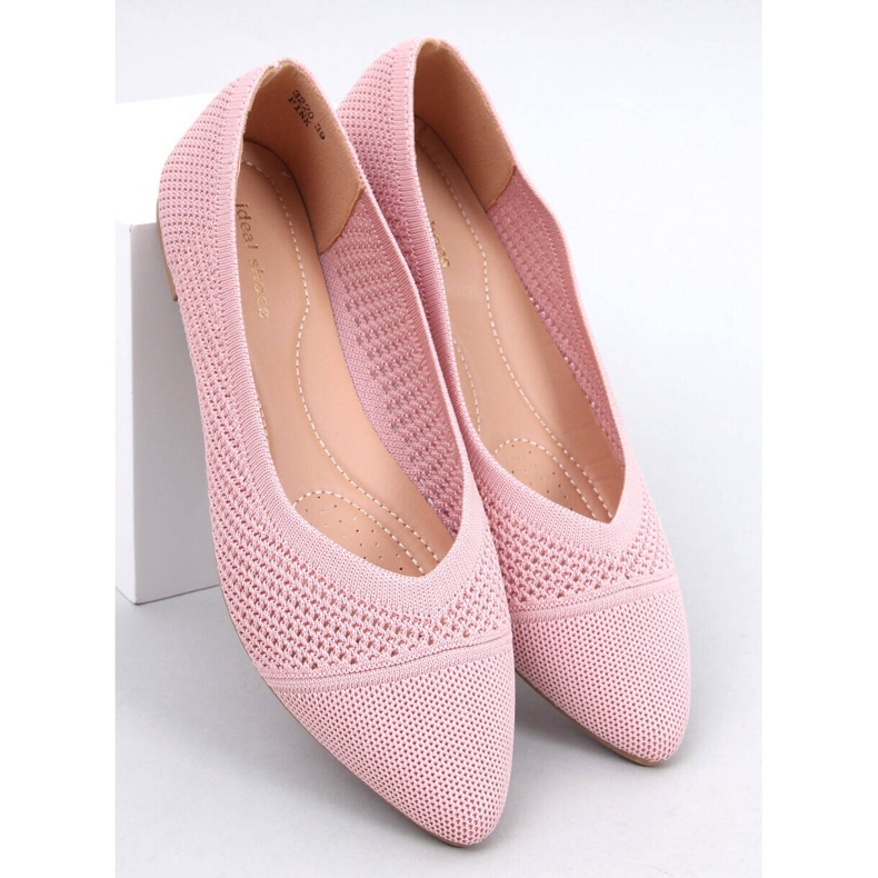 Balerini cu migdale ajurate Sotty Pink roz 1