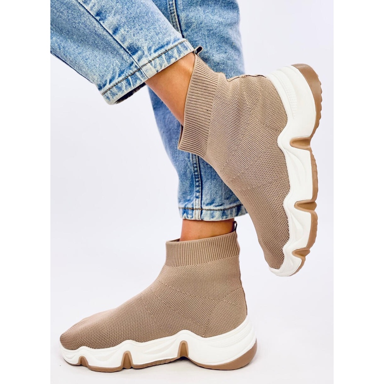 Șosete glezne sock Nova Khaki bej 2