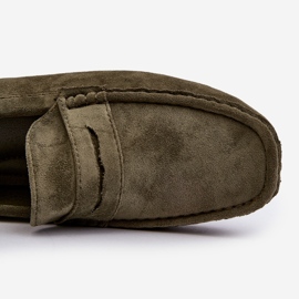 Mocasini de piele intoarsa pentru barbati verde inchis Wesley 1 Mocasini de piele intoarsa pentru barbati verde inchis Wesley 1