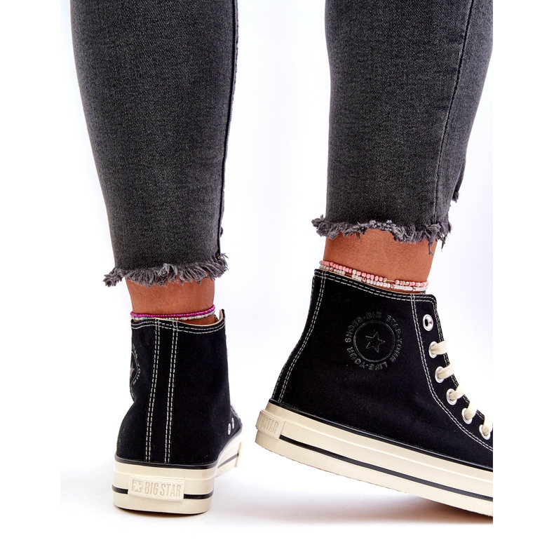 Pantofi de damă înalți Big Star NN274283 Negri negru 4