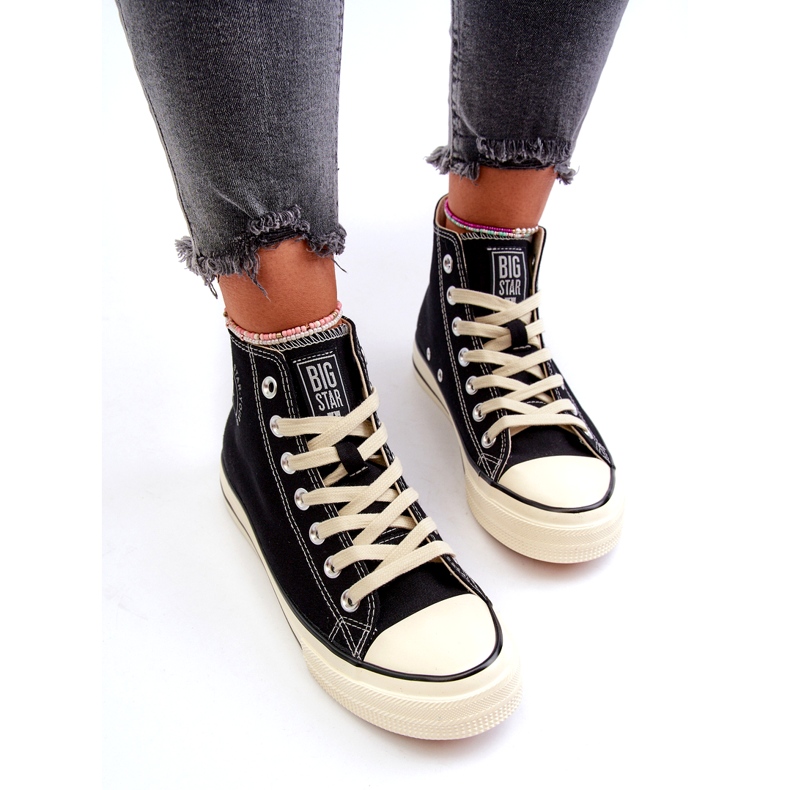 Pantofi de damă înalți Big Star NN274283 Negri negru 3