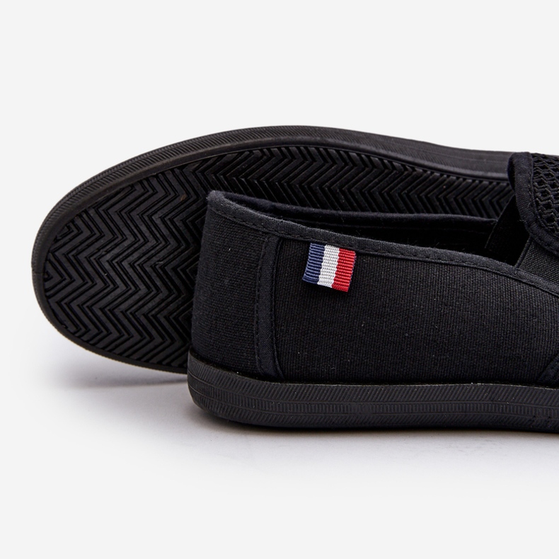 Tenisi ajurat pentru bărbați Tenisi negri Koboru negru 2 Tenisi ajurat pentru bărbați Tenisi negri Koboru negru 2