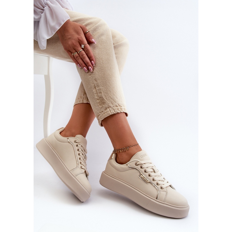 Pantofi de damă Big Star NN274334 Memory Foam System Bej 1