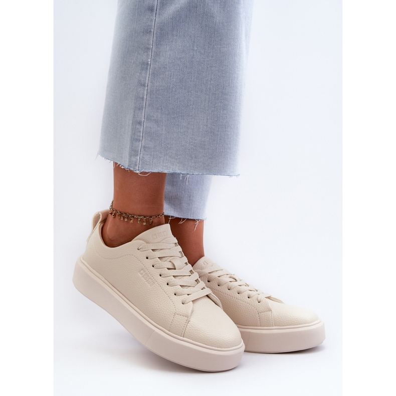 Pantofi de damă ușori Big Star NN274321 Memory Foam System Bej 2