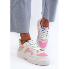 Pantofi de damă Big Star NN274359 Sistem Memory Foam Multicolor alb 5