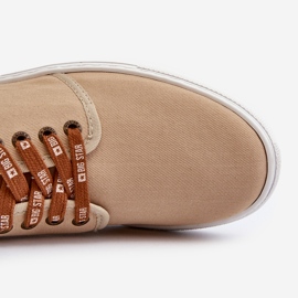 Pantofi bărbați Big Star NN176001 Memory Foam System Bej 4