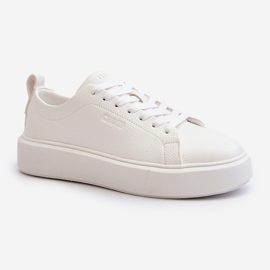 Pantofi de damă ușori Big Star NN274322 Sistem de spumă cu memorie alb 1