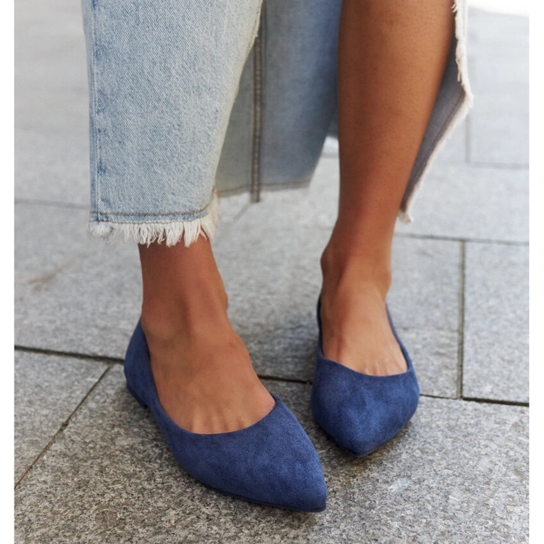 Balerini Mays cu vârf ascuțit albastru 1