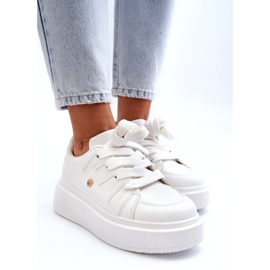 Seastar Pantofi sport de damă pe platformă, alb 2