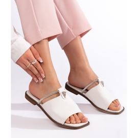 Flip-flops albi de damă 1