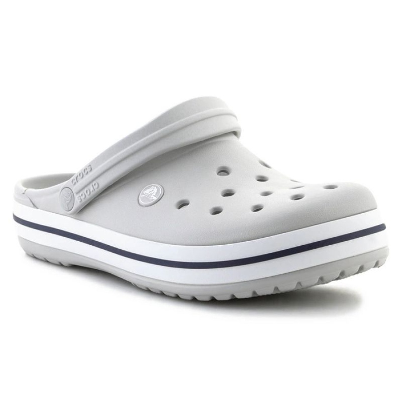 Slapi Crocs Crocband Atmosphere U 11016-1FT gri 1 Slapi Crocs Crocband Atmosphere U 11016-1FT gri 1