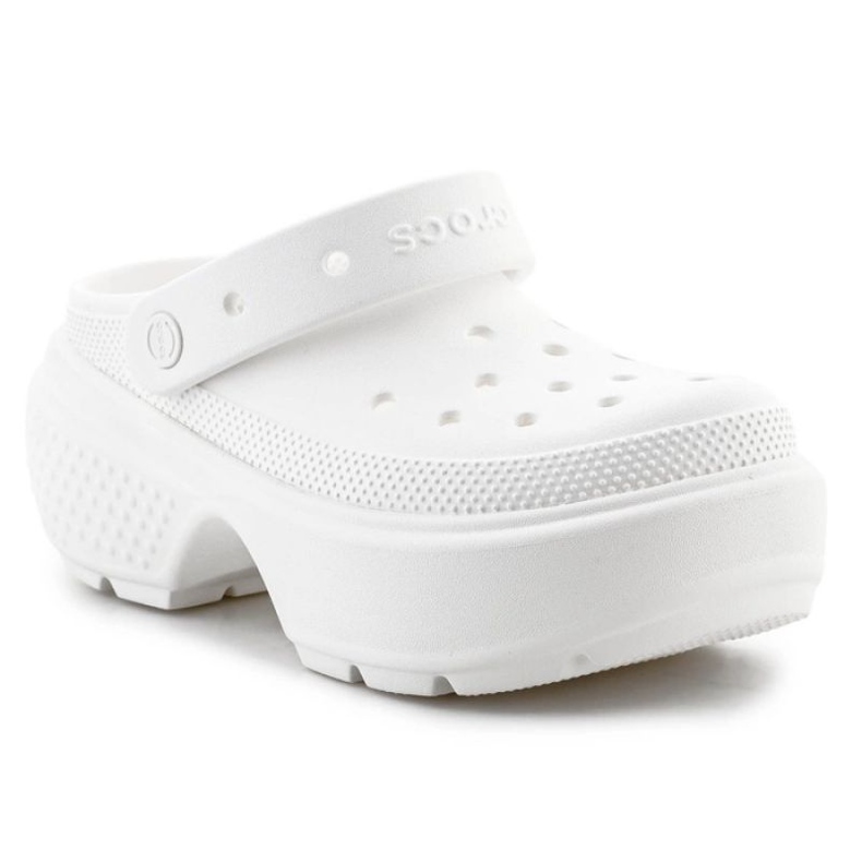 Slapi Crocs Stomp Clog 209347-0WV alb 1
