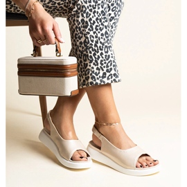 Sandale cu slip-on aurii cu strălucire Taylak de aur 1 Sandale cu slip-on aurii cu strălucire Taylak de aur 1