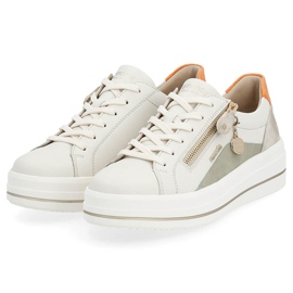 Pantofi sport de dama comozi din piele, bej Remonte D1C01-81 2