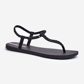 Sandale flip-flop pentru femei cu sclipici 26914 Ipanema Class Brilha Fem Black negru 1