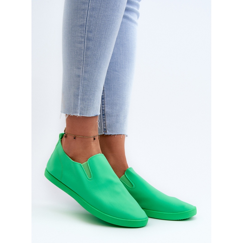Pantofi Slip-On damă Lovinia verde 2