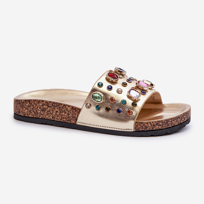 Flip-flops Damă Cu Decorații S.Barski MY122 Gold de aur 1