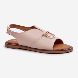 Sandale Plate Dama Cu Decorat Auriu Vinceza 17319 Roz Deschis 1 Sandale Plate Dama Cu Decorat Auriu Vinceza 17319 Roz Deschis 1