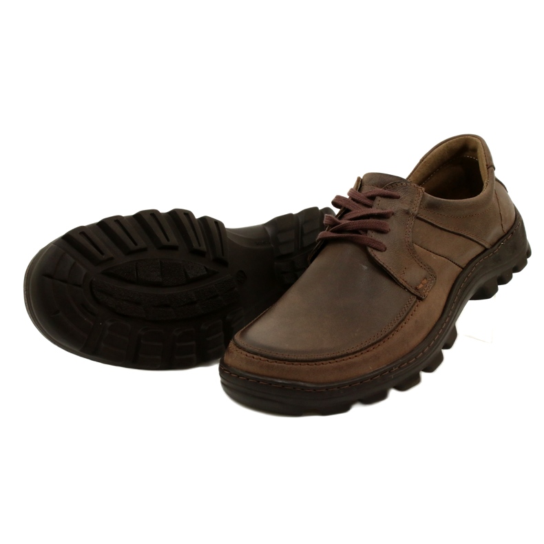 KOMODO Pantofi bărbați din piele 853 maro 4