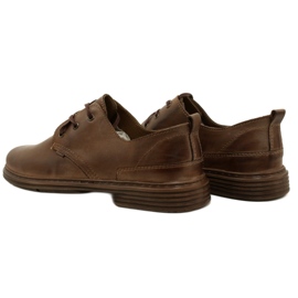 Polbut Pantofi din piele pentru bărbați 191k maro 5