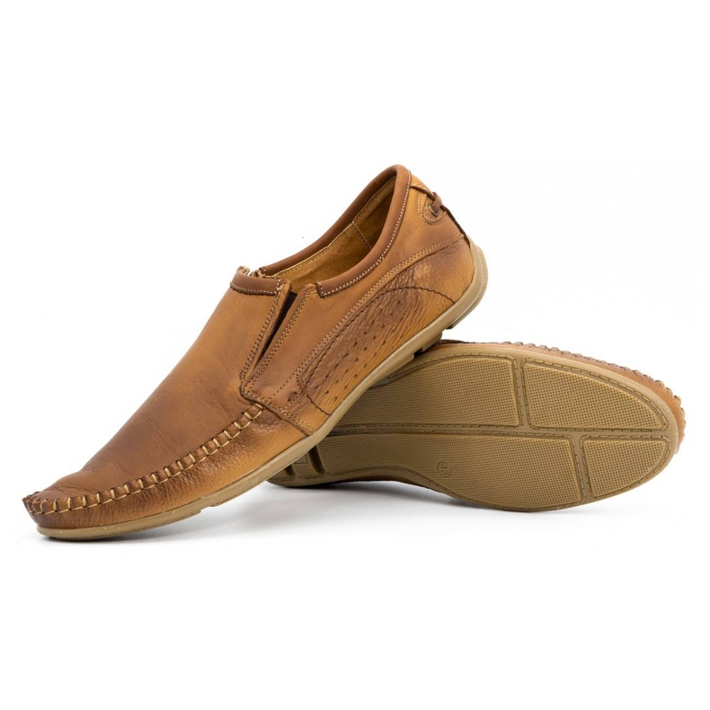 Olivier Mocasini din piele pentru bărbați 4206 maro 2