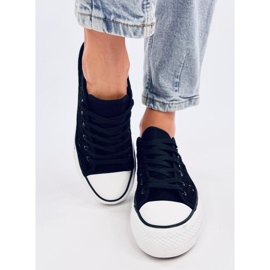 Tenisi Ferrie din dantela neagra negru 1