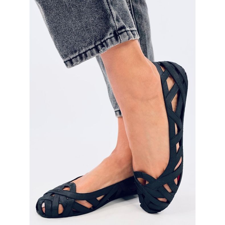 Meliski Chassa Balerini negri ajurati negru 2