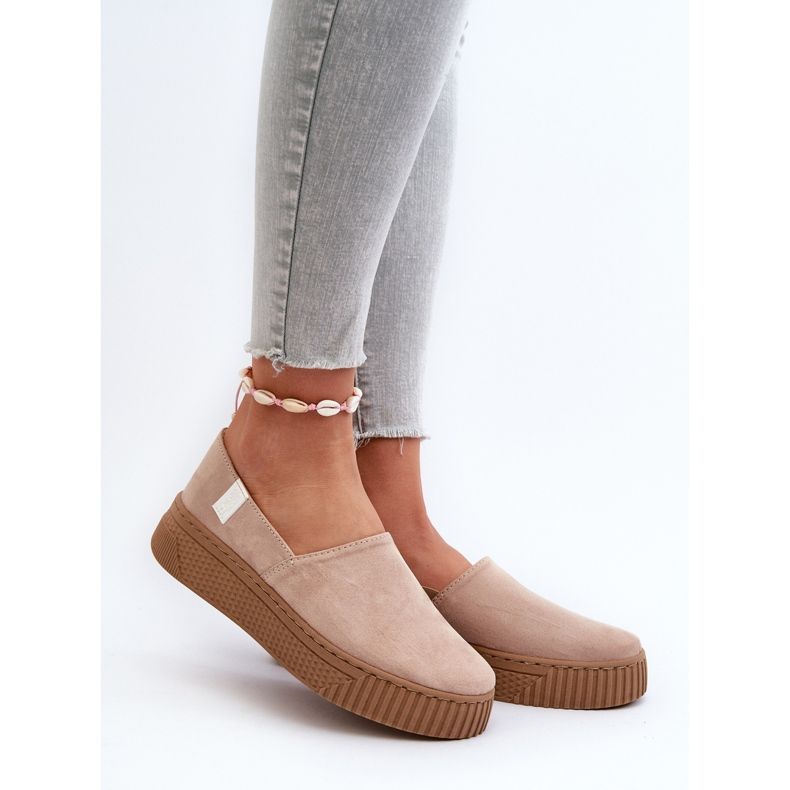 Big Star Pantofi de damă cu platformă NN276007 Memory Foam System Bej 2