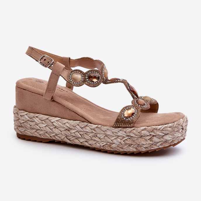 Sandale De Damă Cu Pană Cu Pană S.Barski MY291 Bej 1 Sandale De Damă Cu Pană Cu Pană S.Barski MY291 Bej 1