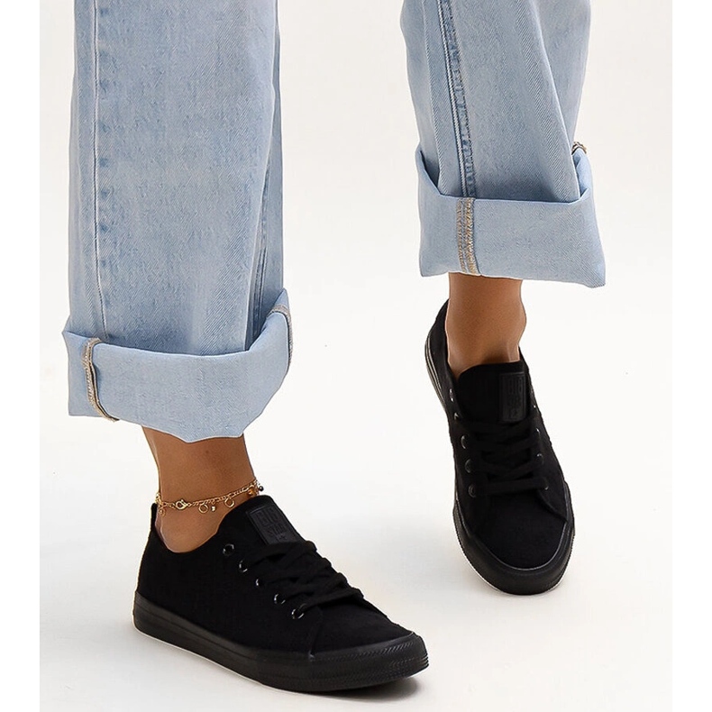 Tenisi din material negru Big Star LL274226 1