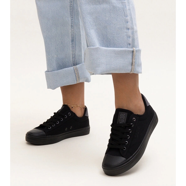 Tenisi din material negru Big Star LL274092 1