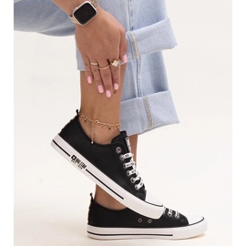 Tenisi negri din piele ecologica Big Star KK274096 negru 1