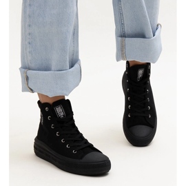 Tenisi negri înalți Big Star LL274A182 negru 1