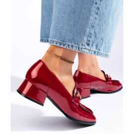 Sergio Leone Mocasini roșii pentru damă roșu 2 Sergio Leone Mocasini roșii pentru damă roșu 2