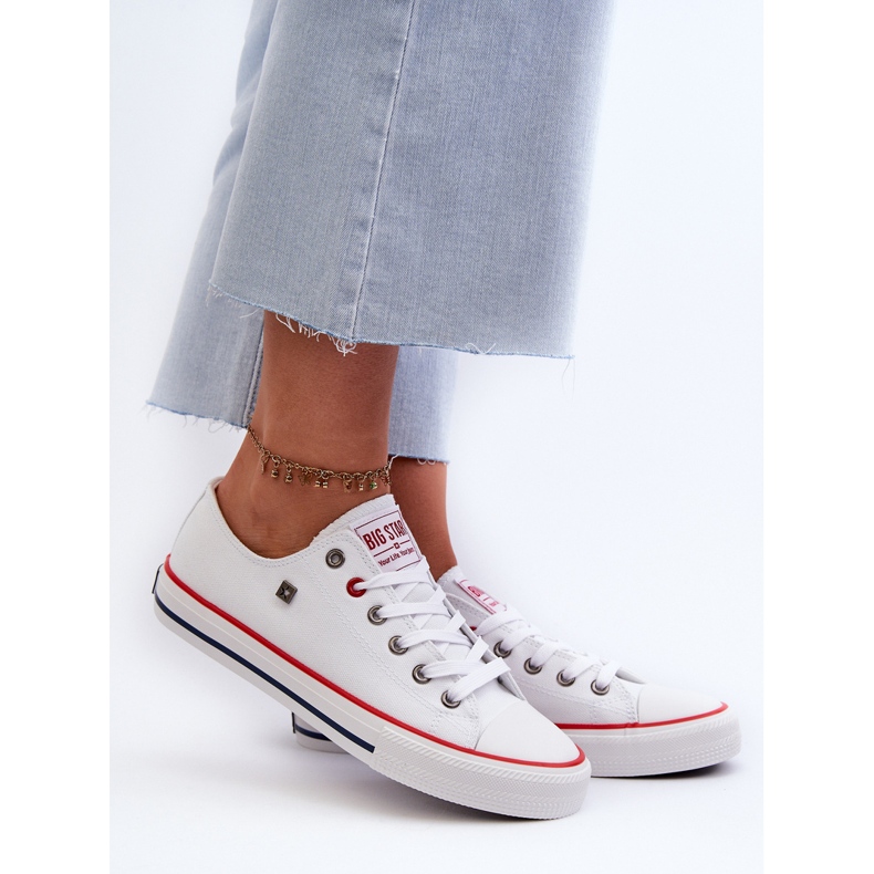 Pantofi de damă Big Star NN274656 Sistem HI-POLY alb 2