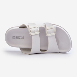 Flip-flops pentru bărbați ușoare cu catarame Big Star NN174594 alb 1 Flip-flops pentru bărbați ușoare cu catarame Big Star NN174594 alb 1