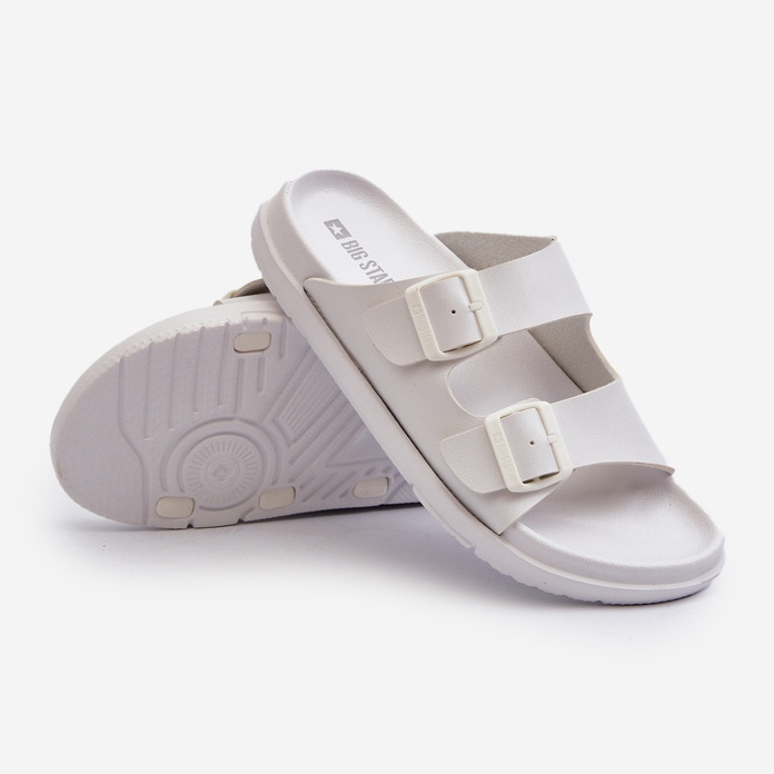 Flip-flops pentru bărbați ușoare cu catarame Big Star NN174594 alb 2 Flip-flops pentru bărbați ușoare cu catarame Big Star NN174594 alb 2
