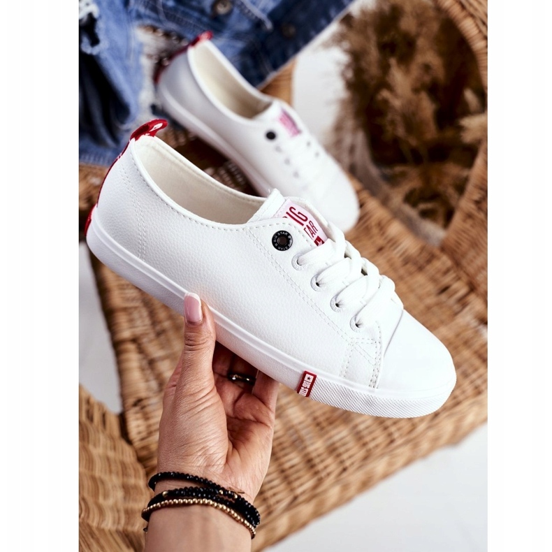 Adidași pentru femei Big Star White GG274005 alb 4