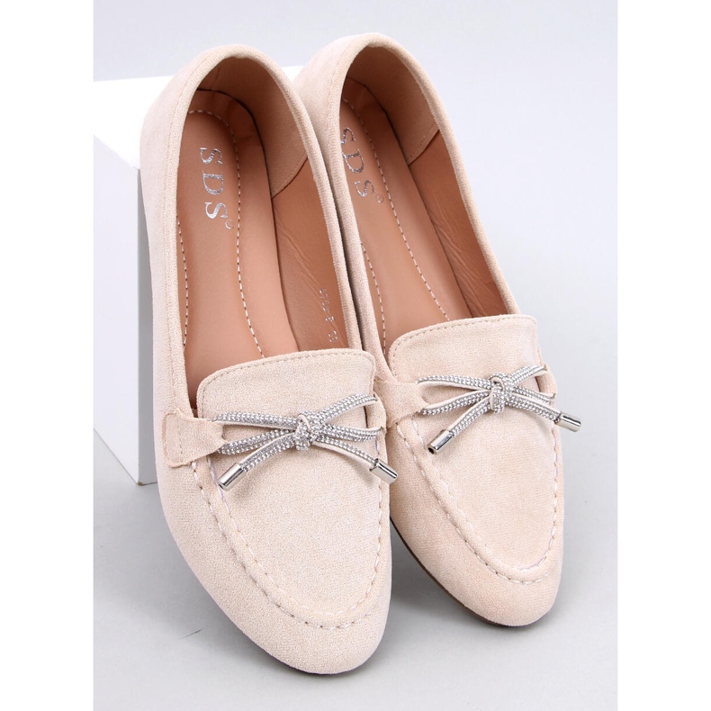 Mocasini Marsoin Beige din piele intoarsa bej 1