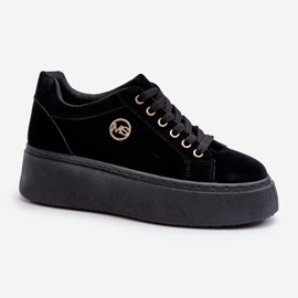 Pantofi de damă cu platformă joasă, negru, Telirra 1
