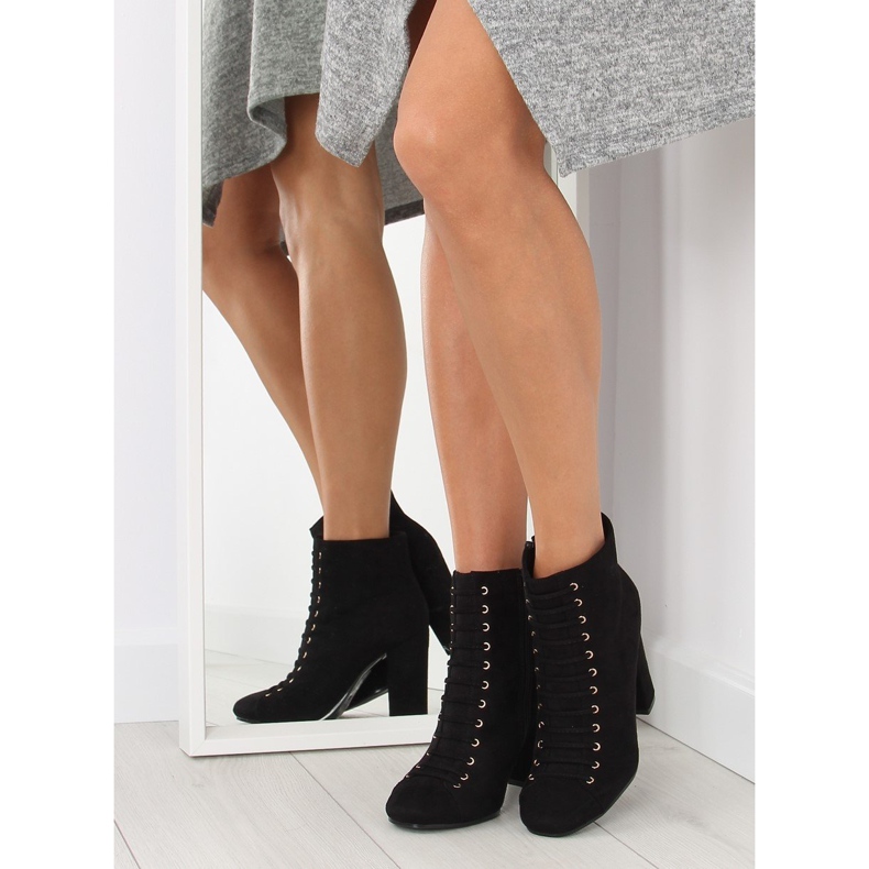 Tocuri inalte de piele intoarsa neagra neagra negru 2