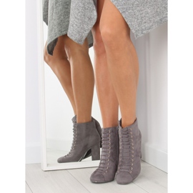 Gri Cizme din piele intoarsa gri TS03P gri 2