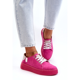 Pantofi de damă cu sistem de spumă cu memorie Big Star NN276004 fucsia roz 2 Pantofi de damă cu sistem de spumă cu memorie Big Star NN276004 fucsia roz 2