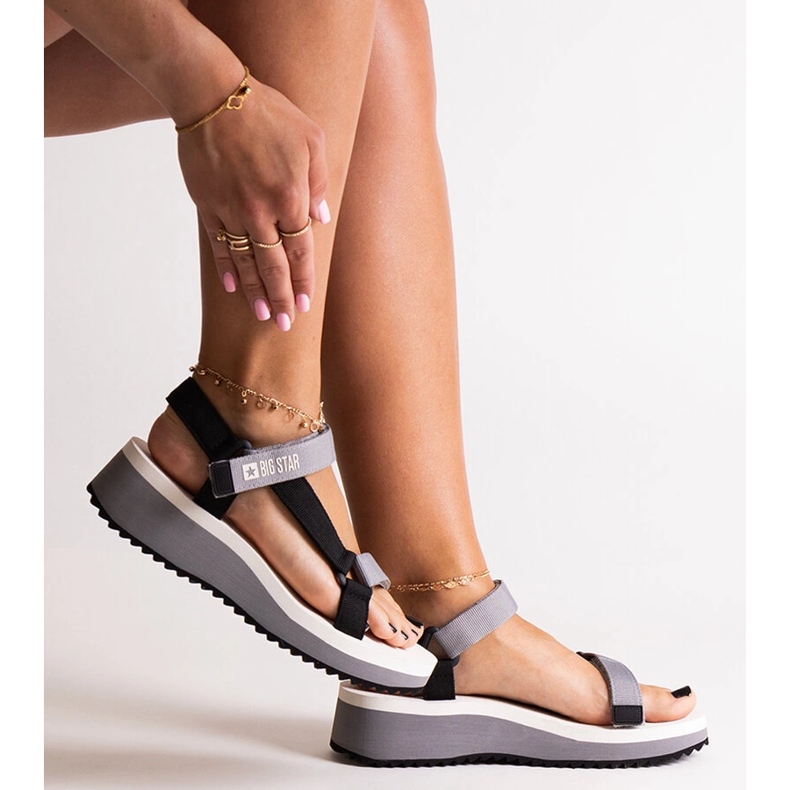 Sandale negre Big Star NN274A054 negru 1