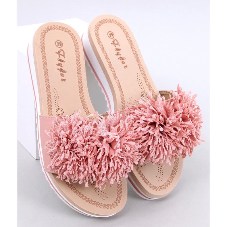 Catâri Ragnes Pink flower wedge roz 1 Catâri Ragnes Pink flower wedge roz 1